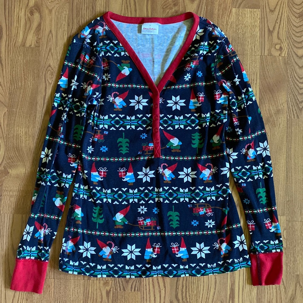 Hanna Andersson womens S, holiday pj top